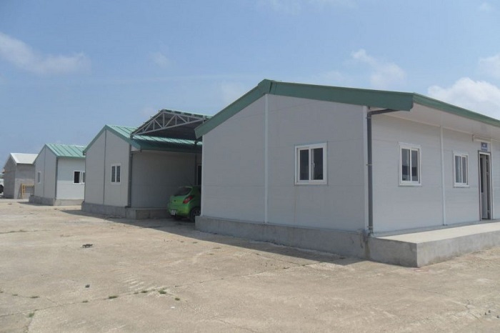 Nhà lắp ghép 2 mái cách nhiệt